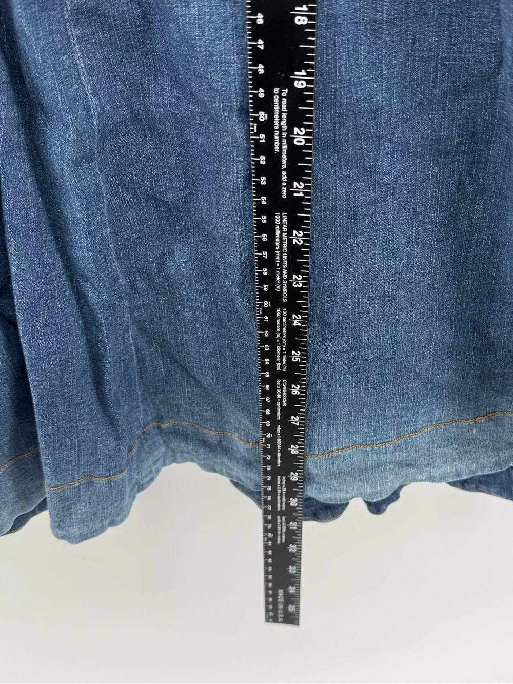 Soft Surroundings Denim‎ Skirt - Light Blue